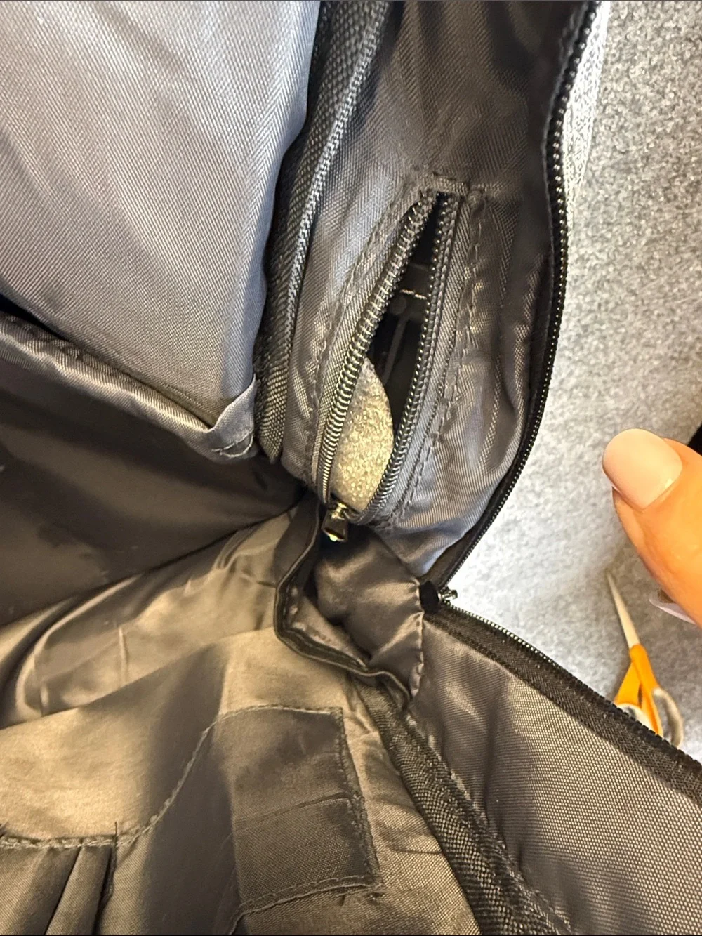 Grey HFSX Laptop Backpack with Black Accents NWOT